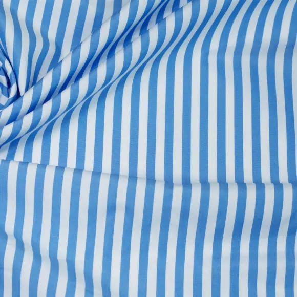 Supraluxe Blu medio Popelin Righe 6