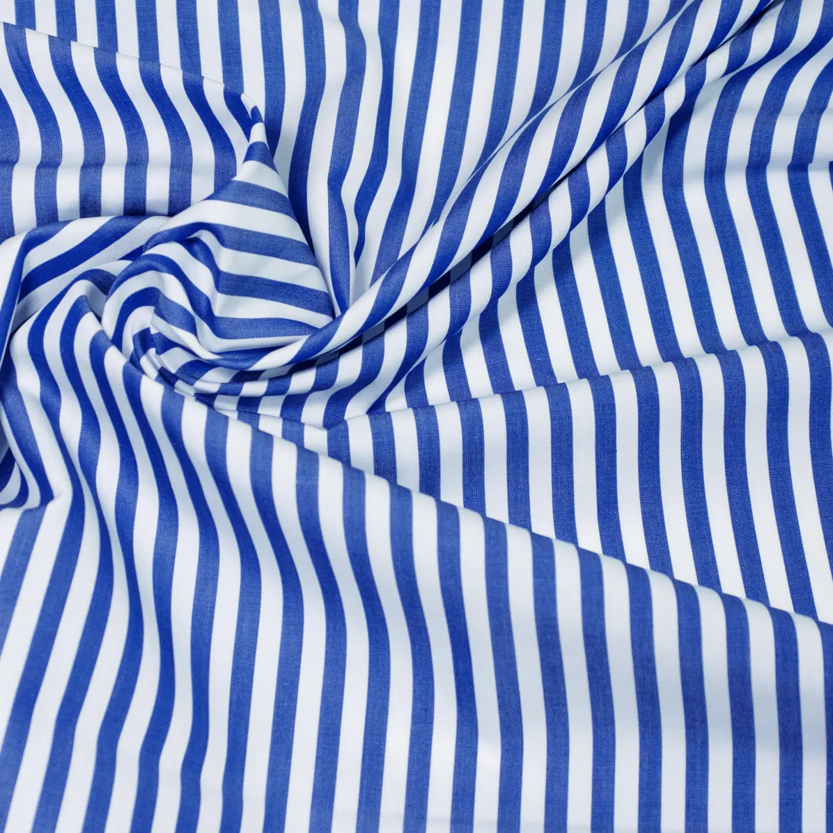 Supraluxe Dunkelblau Popelin Streifen 5