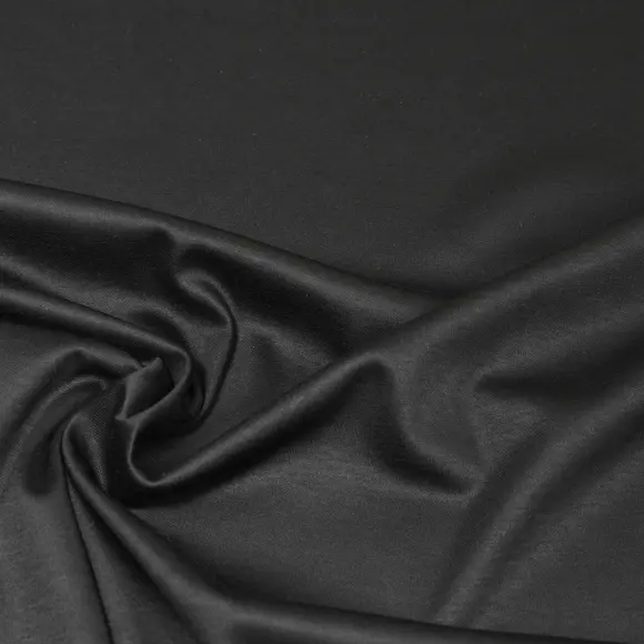 Markus Knit Black Jersey Solid plain