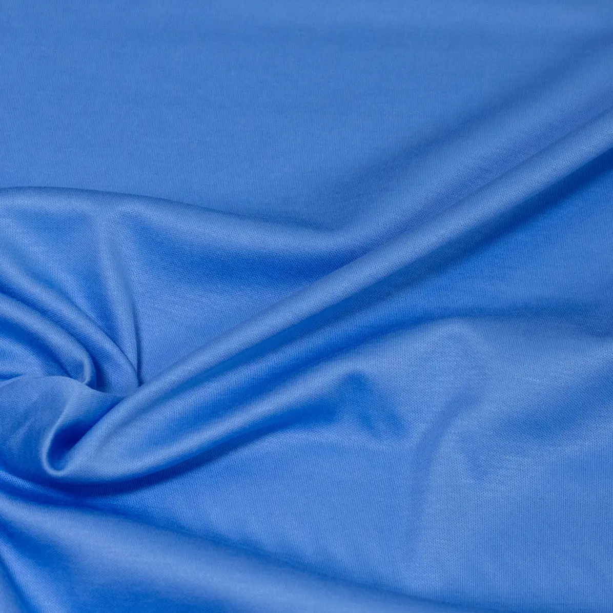 Markus Knit Medium Blue Jersey Solid plain