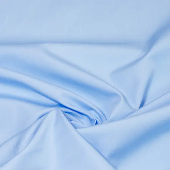 Supraluxe Bleu moyen Popeline Uni 4
