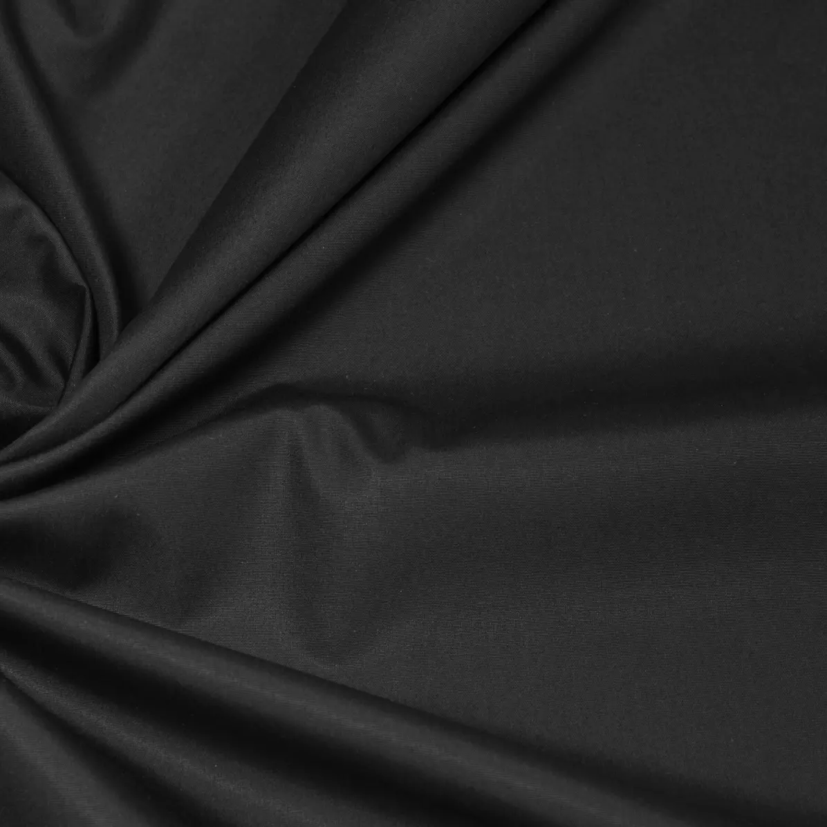 Supraluxe Black Popelin Solid plain