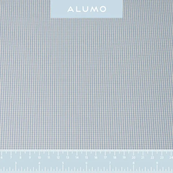 Supraluxe Light Blue Popelin Check 1 - 2