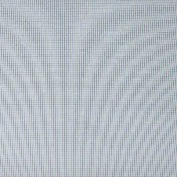Supraluxe Light Blue Popelin Check 1 - 4