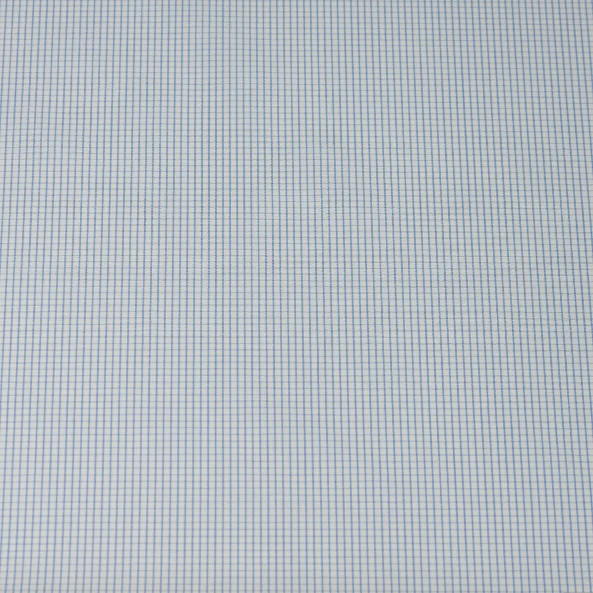 Supraluxe Light Blue Popelin Check 1