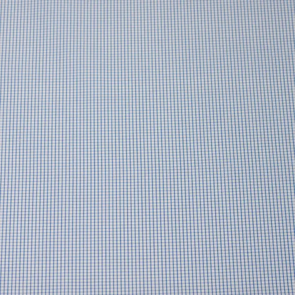 Supraluxe Medium Blue Popelin Check 1 - 4