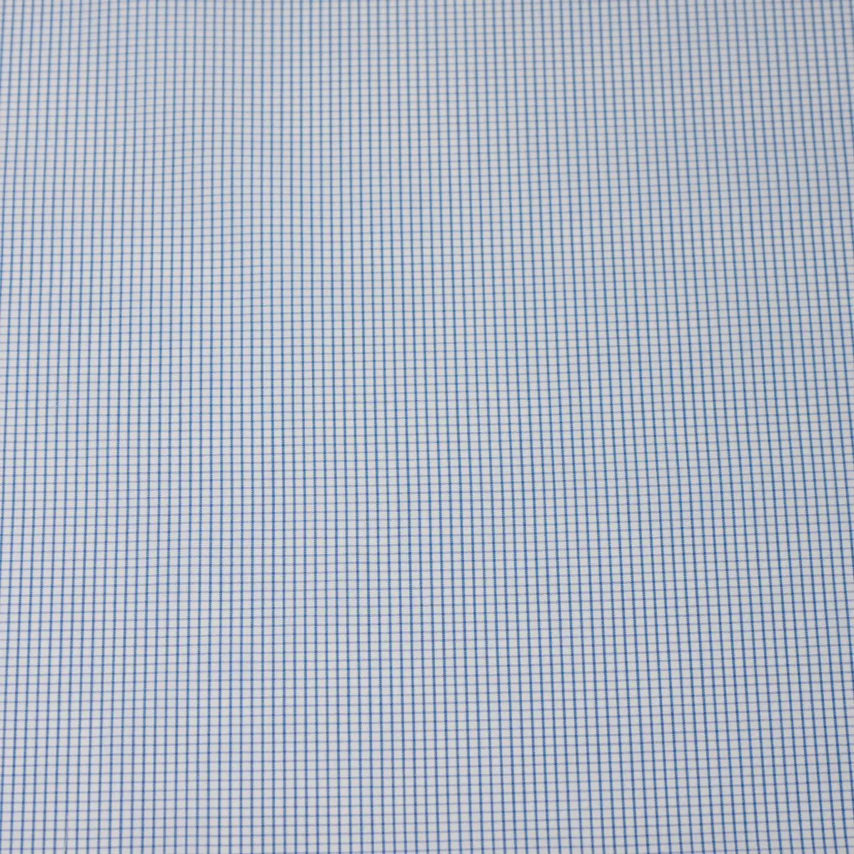 Supraluxe Medium Blue Popelin Check 1