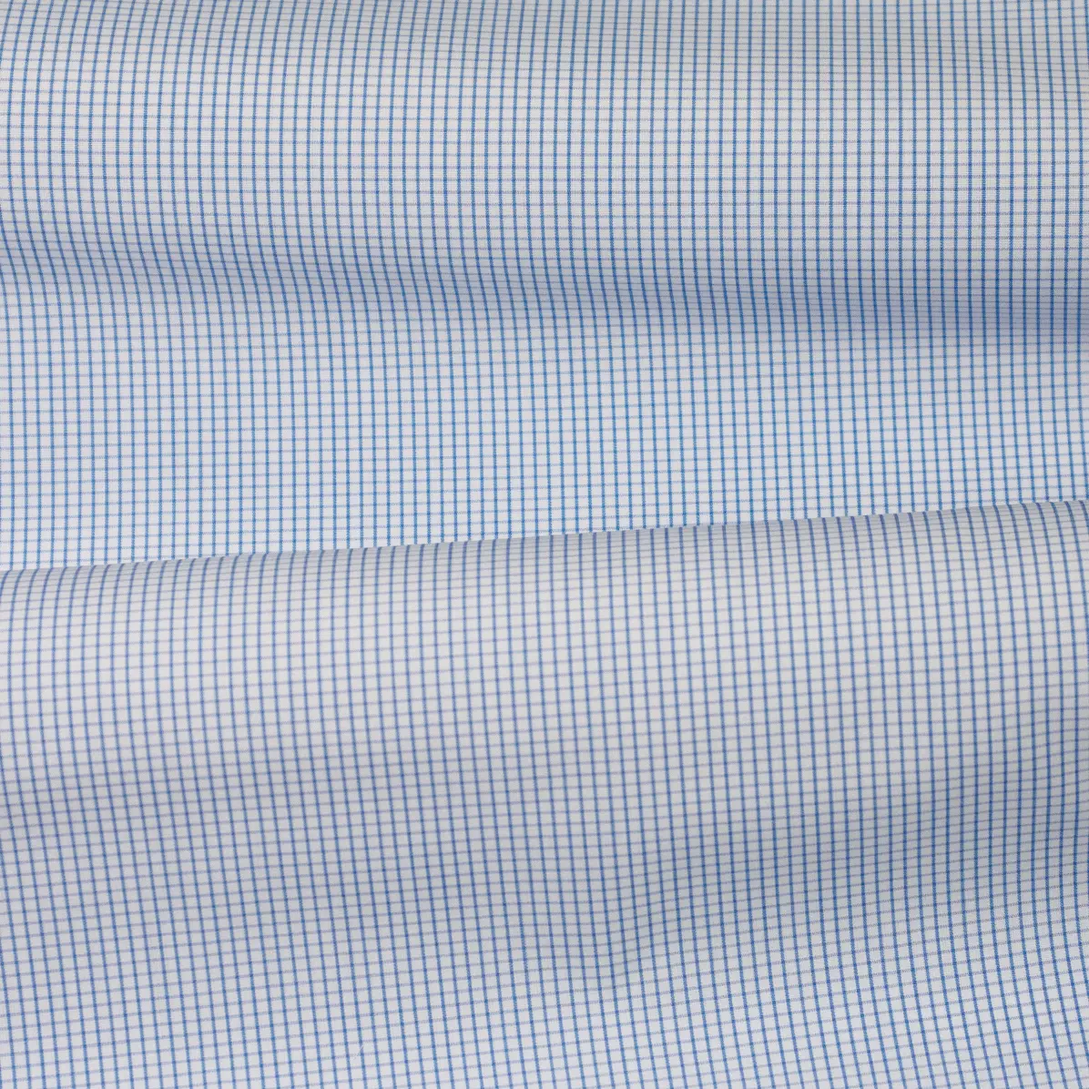 Supraluxe Medium Blue Popelin Check 1