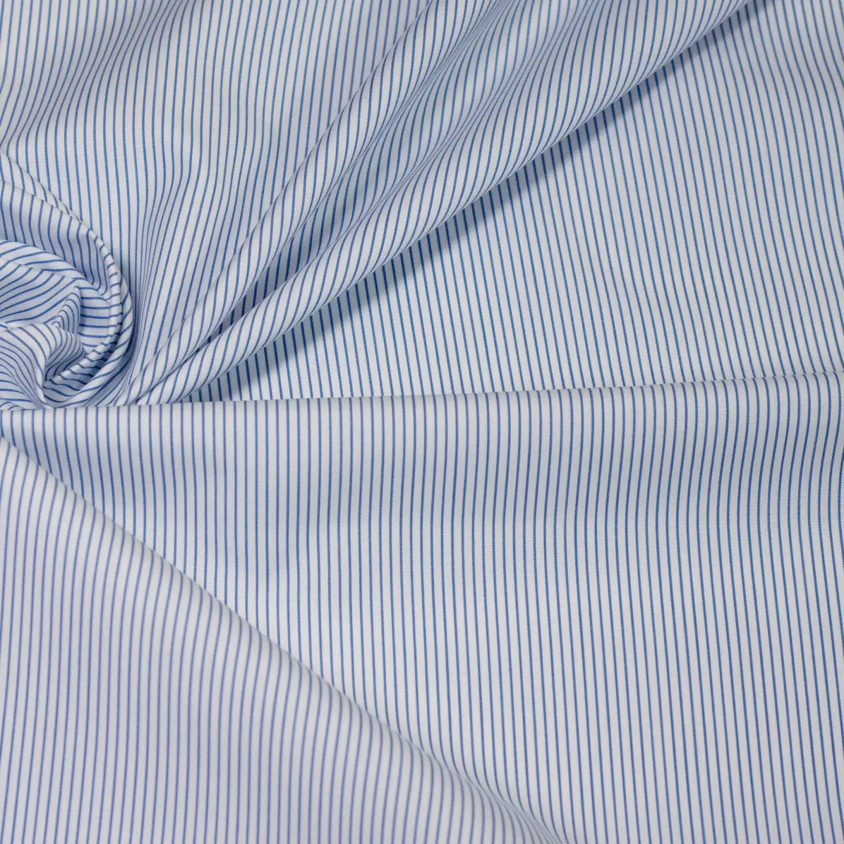 Supraluxe Medium Blue Popelin Stripes 2