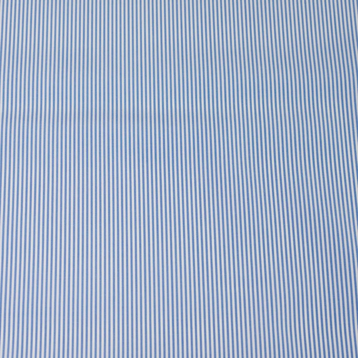 Supraluxe Medium Blue Popelin Stripes 1
