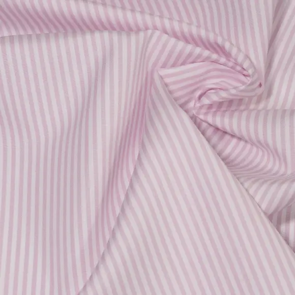 Supraluxe Rosa Popelin Righe 2