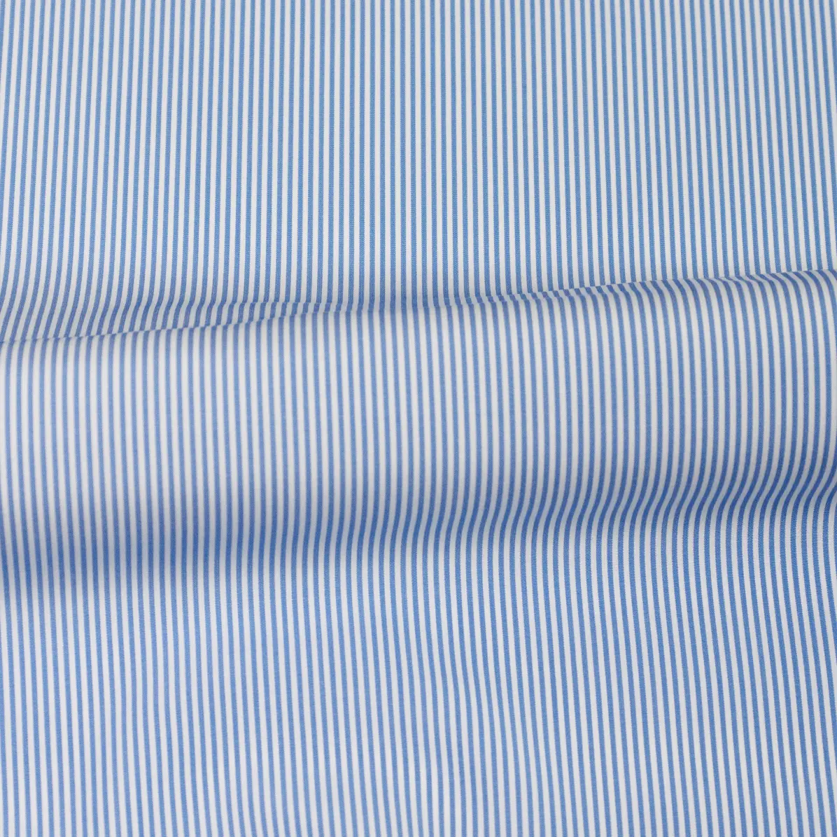 Supraluxe Medium Blue Popelin Stripes 1