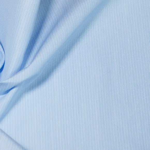 Supraluxe Light Blue Popelin Stripes 6