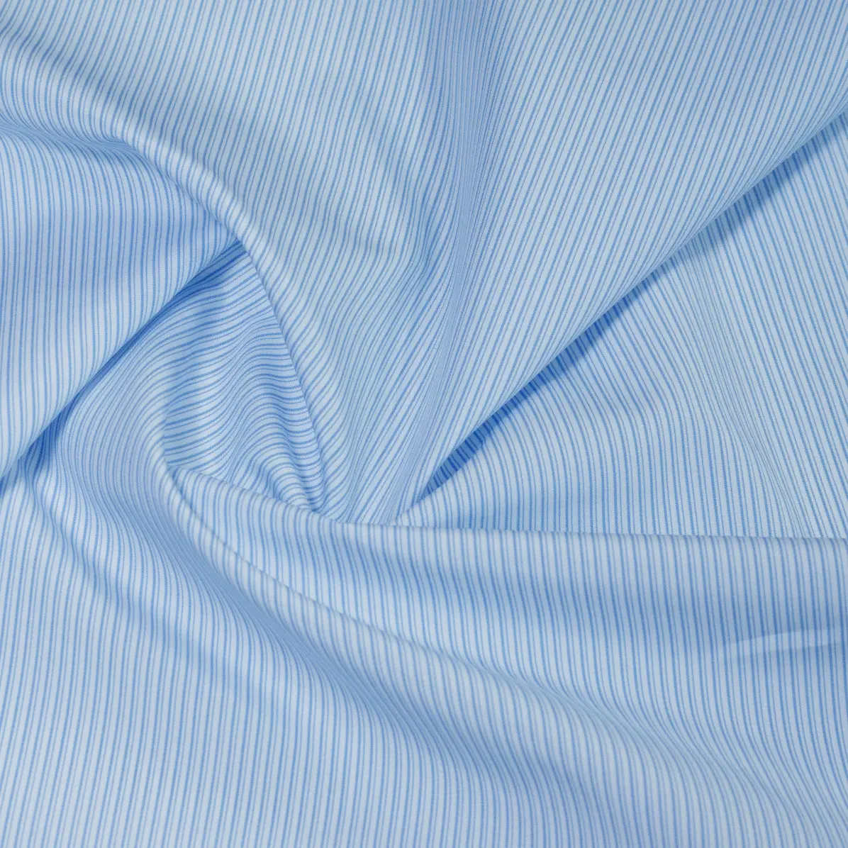 Supraluxe Medium Blue Popelin Stripes 4