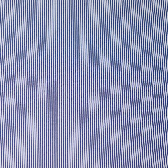 Supraluxe Bleu foncé Popeline Rayures 1 - 4