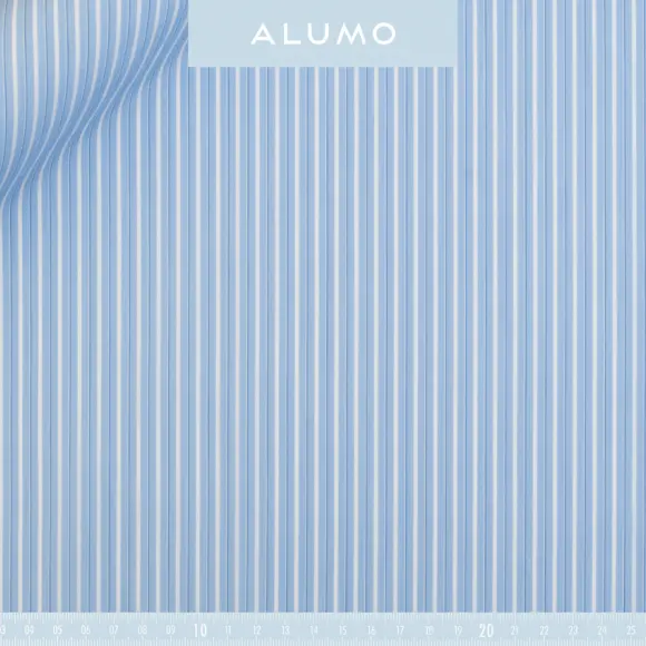 Superior Bleu moyen Popeline Rayures 2