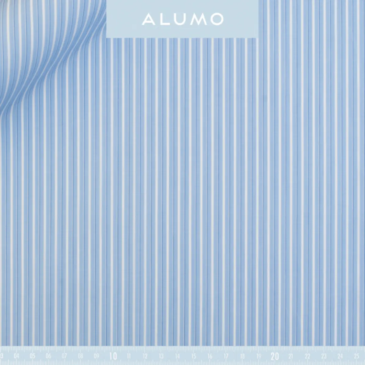 Superior Bleu moyen Popeline Rayures 2