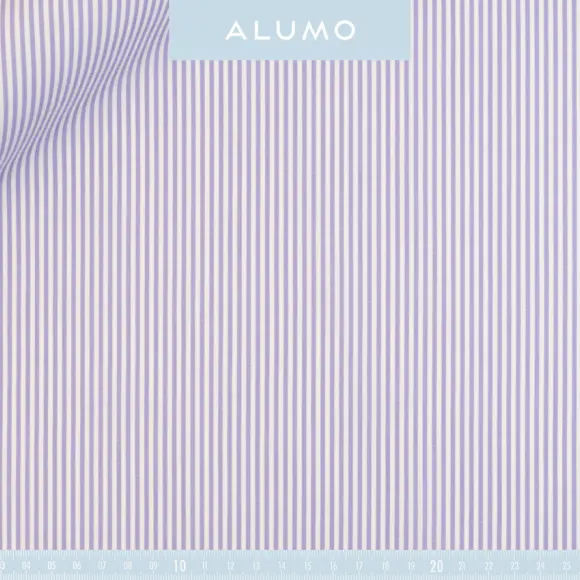 Superior Stretch Lilla Popelin Righe