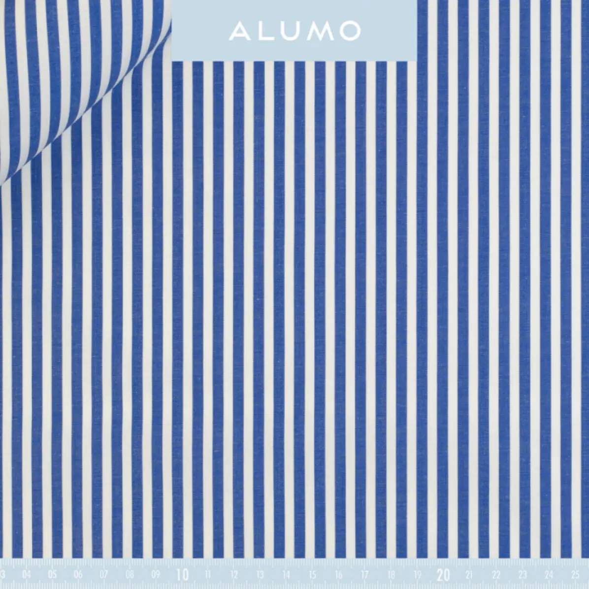 Superior Stretch Dark Blue PopelinStripes