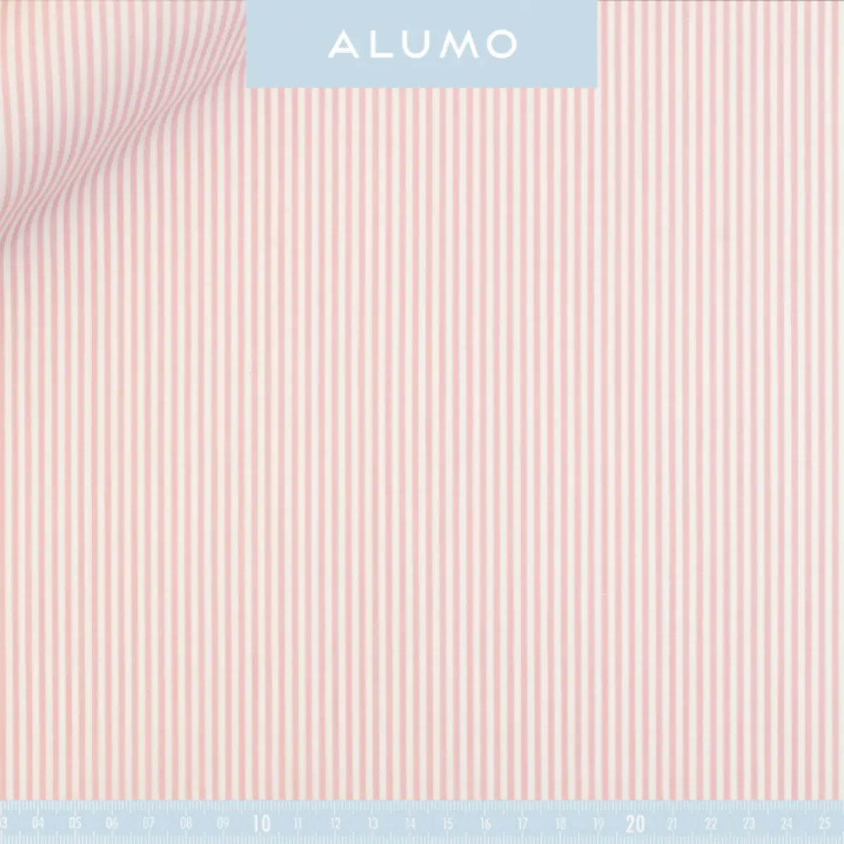 Superior Stretch Rosa Popelin Righe