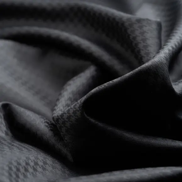 Supraluxe Dobby Schwarz Jacquard Strukturierte einfarbiger 2 - 3