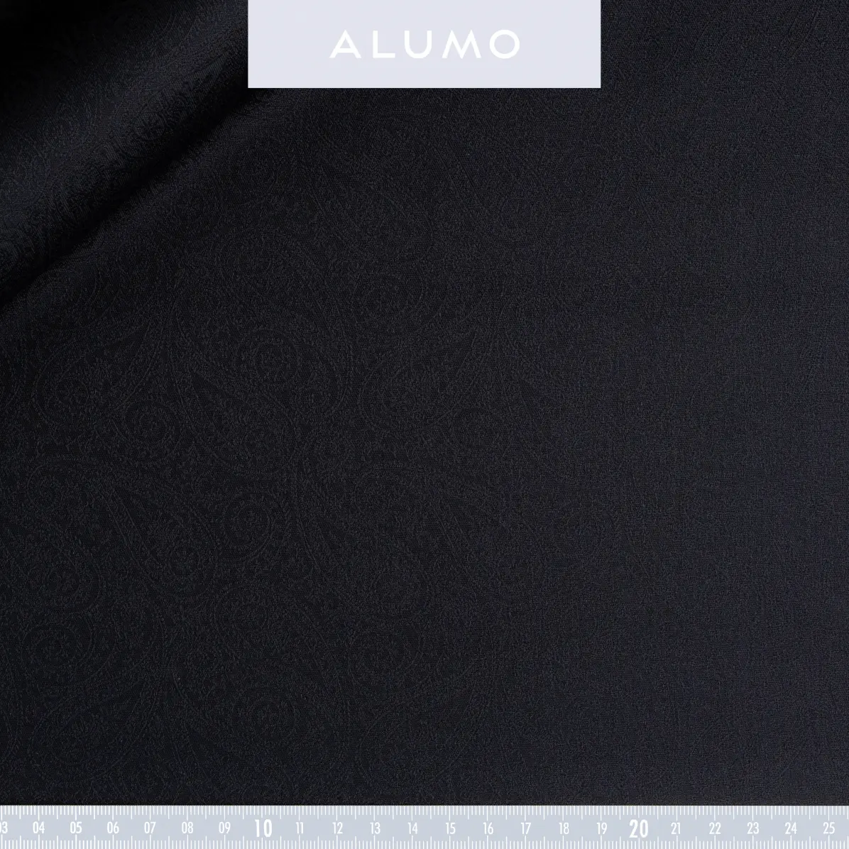 Supraluxe Dobby Schwarz Jacquard Strukturierte einfarbiger 1