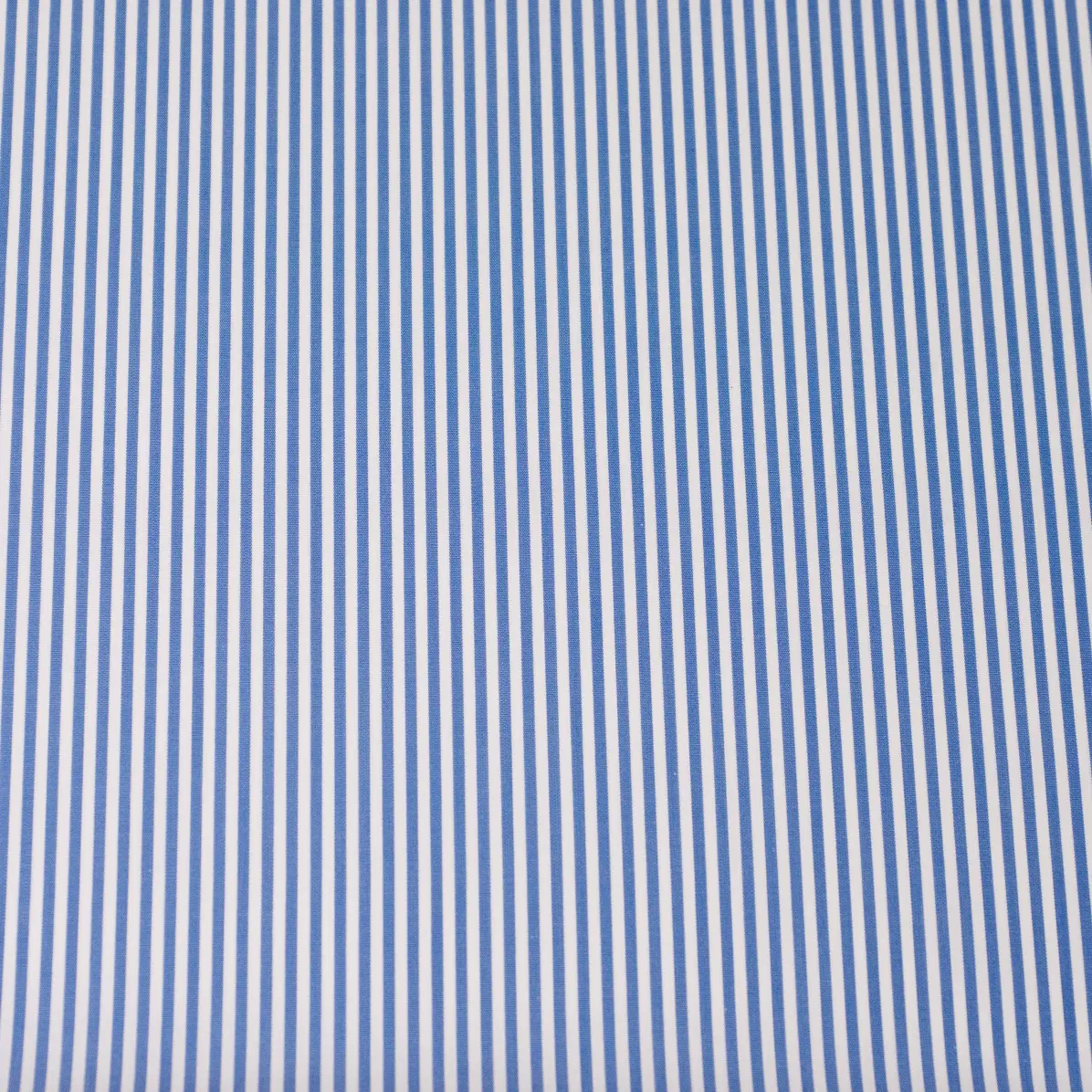 Supraluxe Mittelblau Popelin Streifen 3