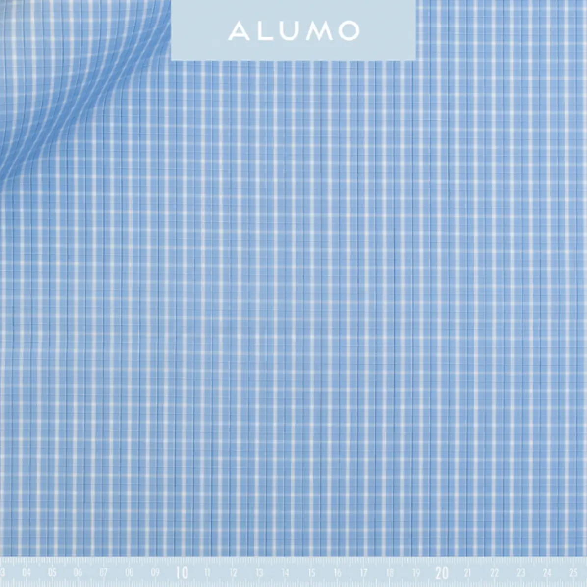 Superior Medium Blue Popelin Check 1