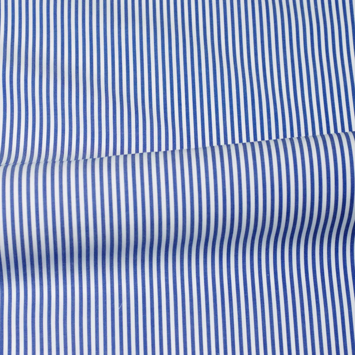 Supraluxe Bleu foncé Popeline Rayures 3