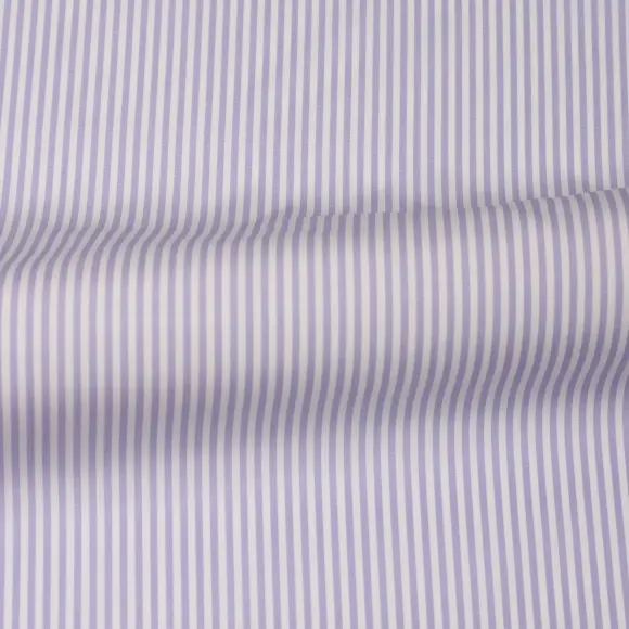 Supraluxe Lila Popelin Streifen 1 - 3