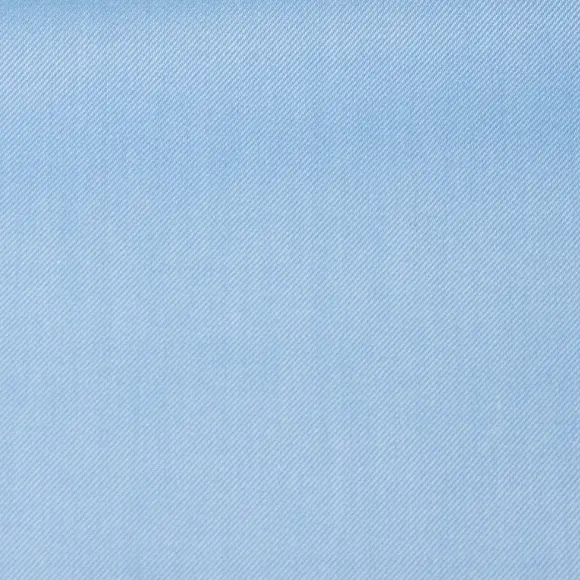 Flanello Medium Blue Twill Solid plain - 4