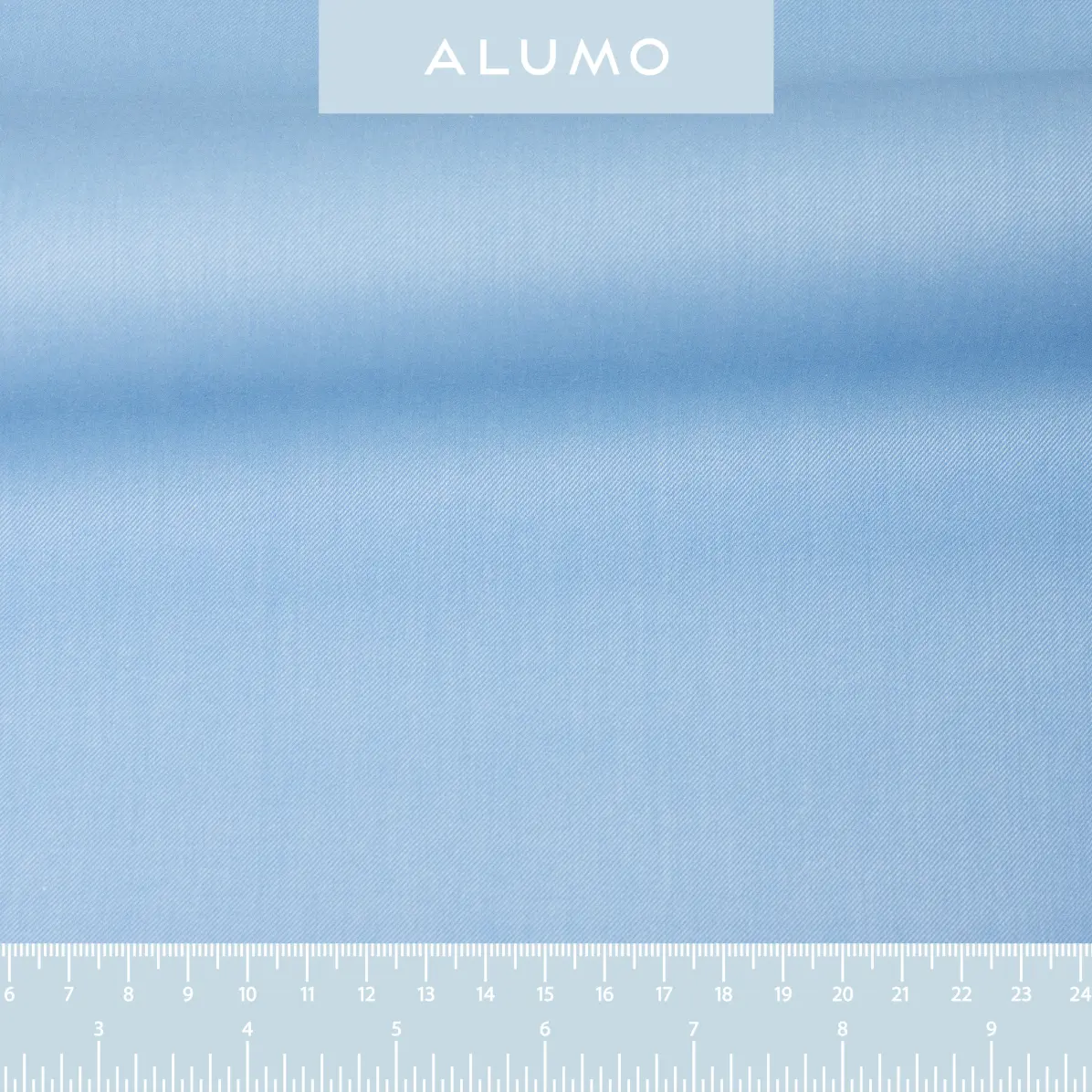 Flanello Medium Blue Twill Solid plain