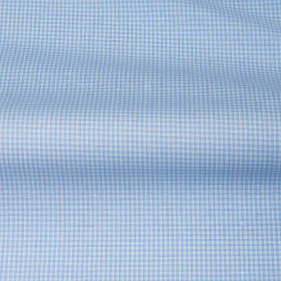 Cashmerello Light Light Blue Twill Check - 3