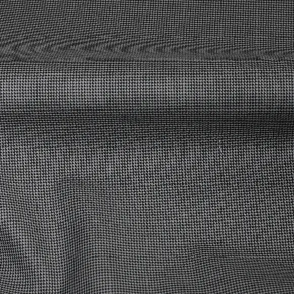 Flanello Junior Black Twill Solid Plain Structured - 3