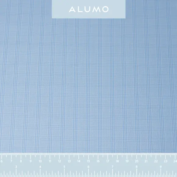 Salvatore Triplo Light Blue Twill Check - 2