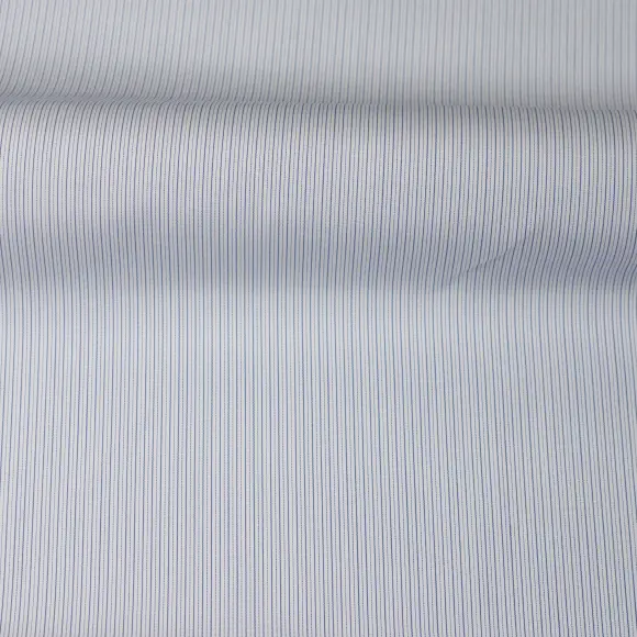 Sea Island Dark Blue Popelin Stripes 2 - 3