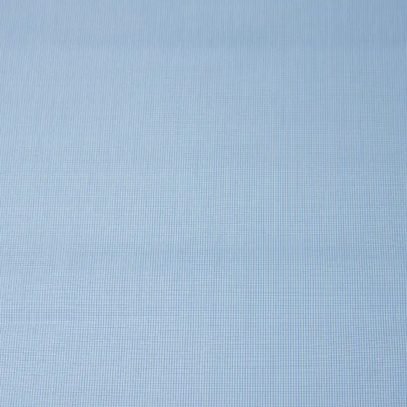 Sea Island Medium Blue Popelin Check 1 - 4