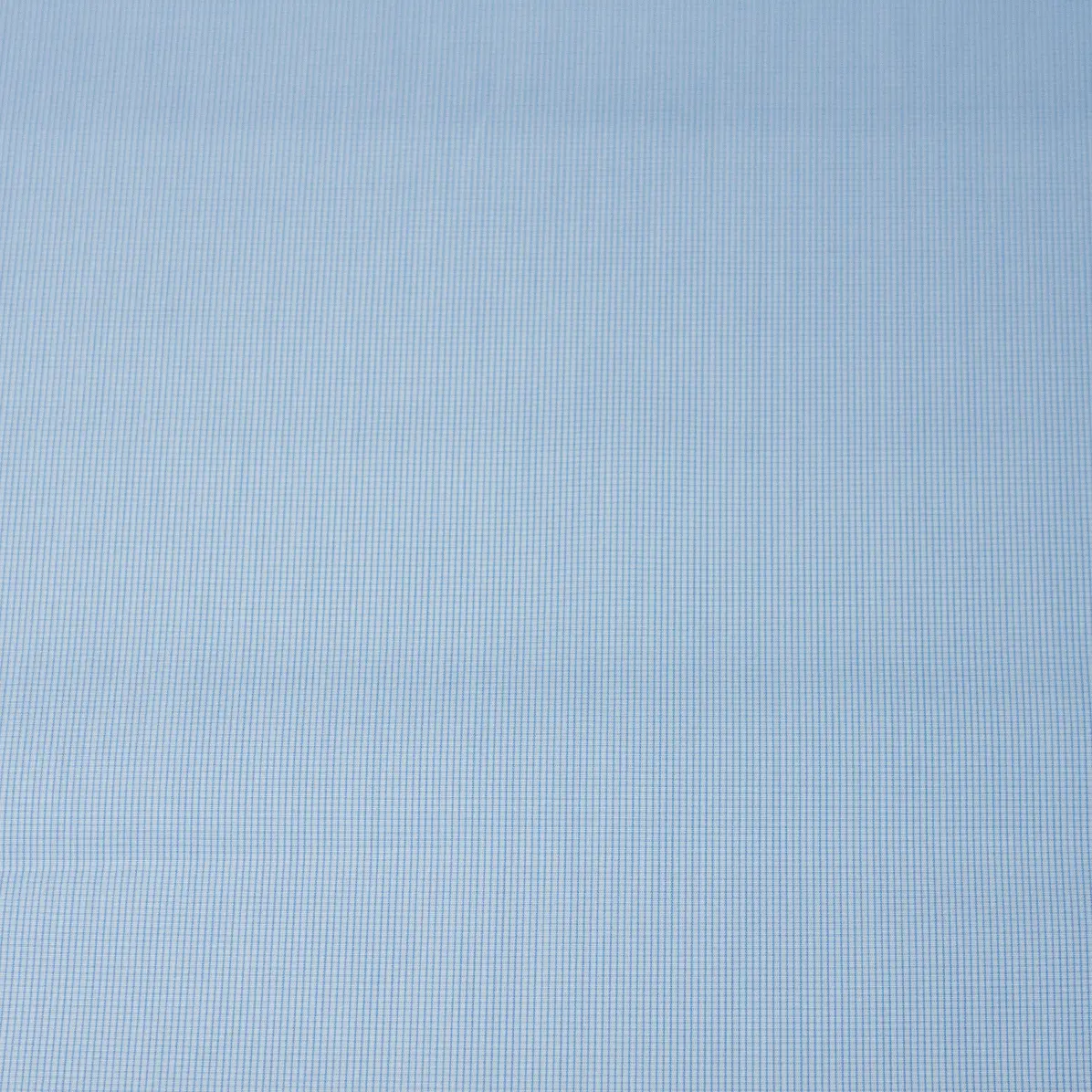 Sea Island Medium Blue Popelin Check 1