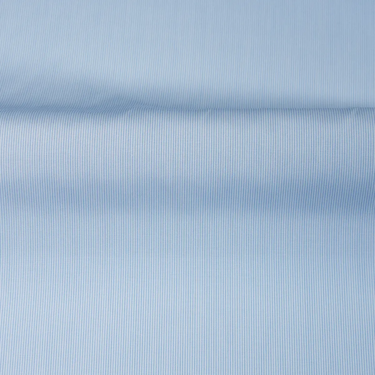 Sea Island Medium Blue Popelin Stripes 1