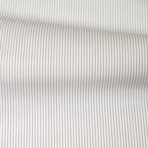 Sea Island Nero Popelin Righe 2 - 3