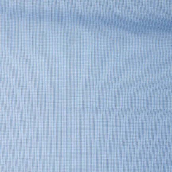 Sea Island Blu medio Popelin Quadri 2 - 3