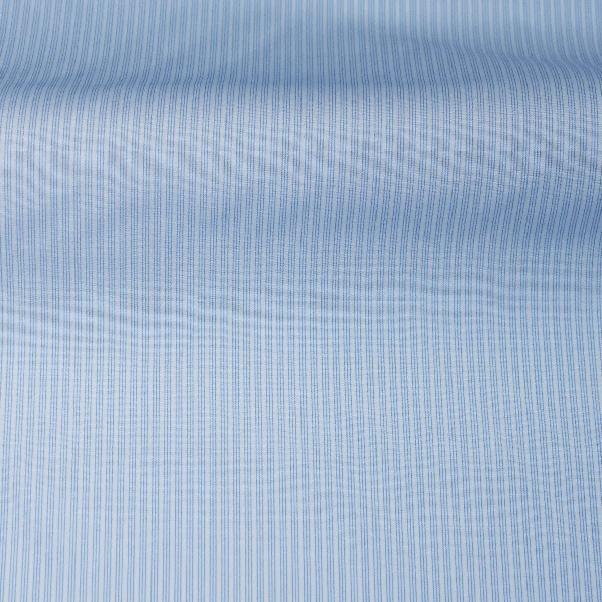 Sea Island Bleu moyen Popeline Rayures 5