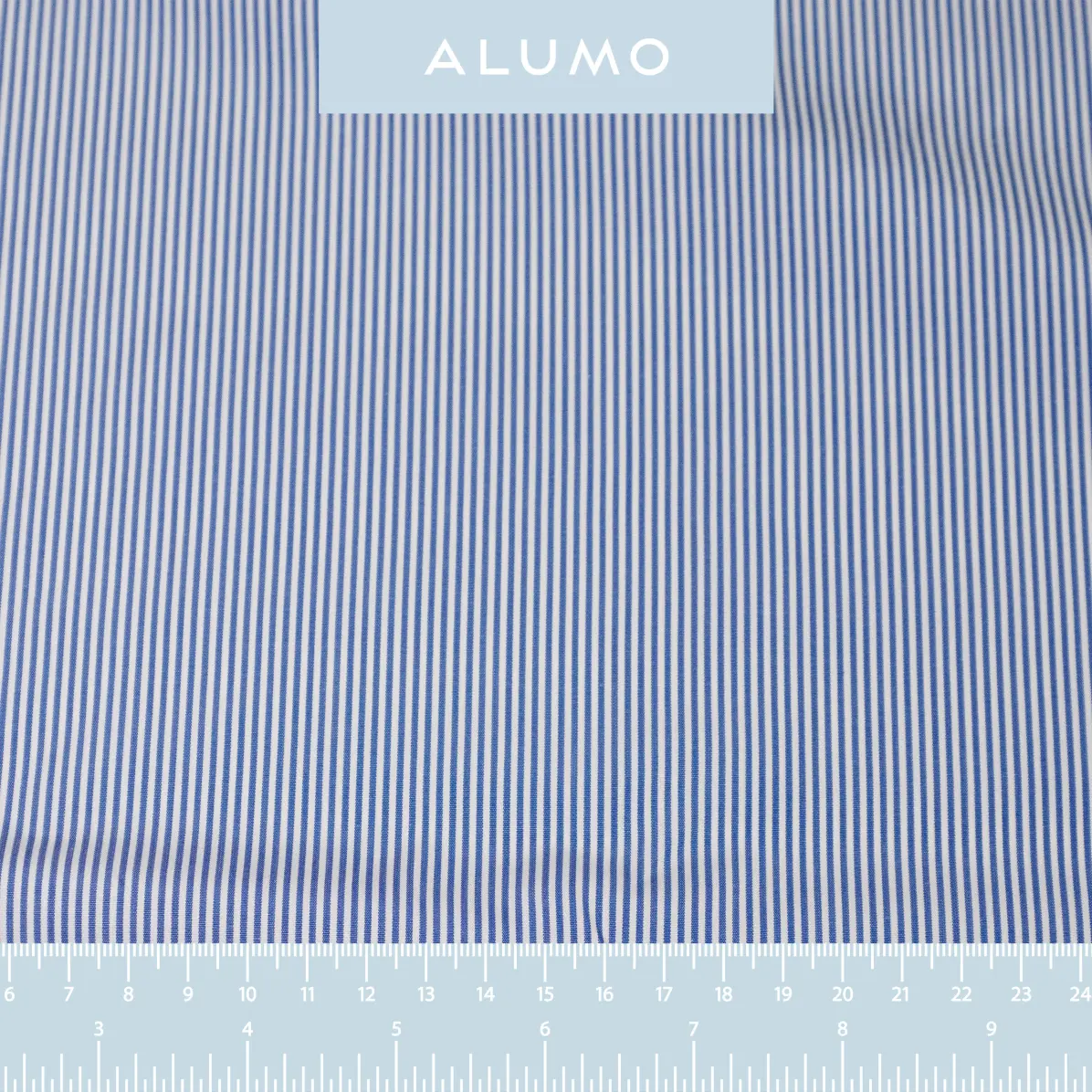 Sea Island Blu scuro Popelin Righe 1