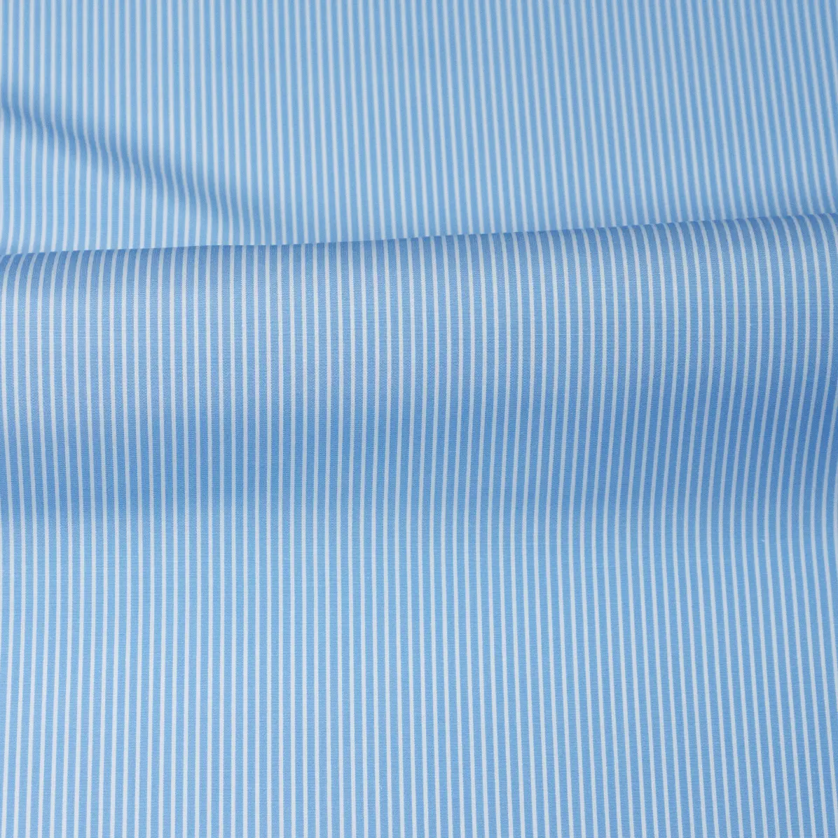 Sea Island Medium Blue Popelin Stripes 6