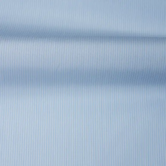 Sea Island Medium Blue Popelin Stripes 4 - 3