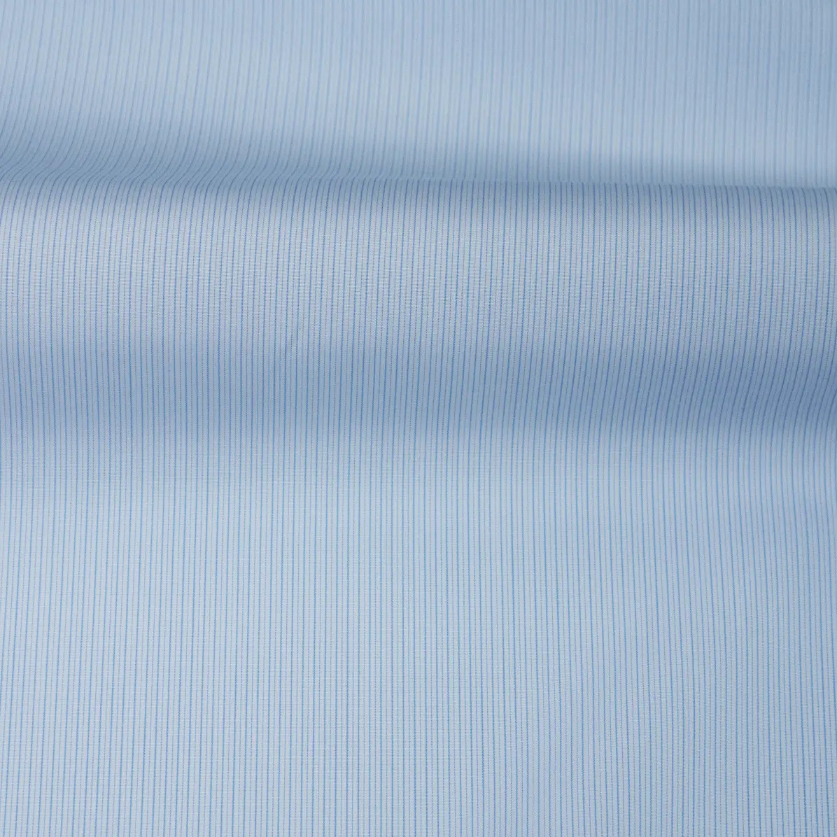 Sea Island Medium Blue Popelin Stripes 4