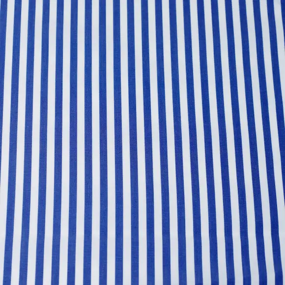 Supraluxe Dunkelblau Popelin Streifen 5 - 4