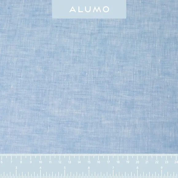 Centolino Medium Blue Popelin Solid plain - 2